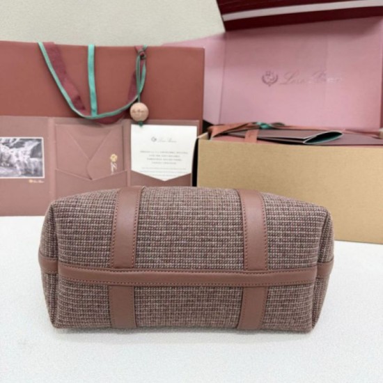 Replica di lusso Borsa shopper Loro Piana Ghiera Marrone Imitazioni Cloni Borsa shopper Loro Piana Ghiera Marrone firmate