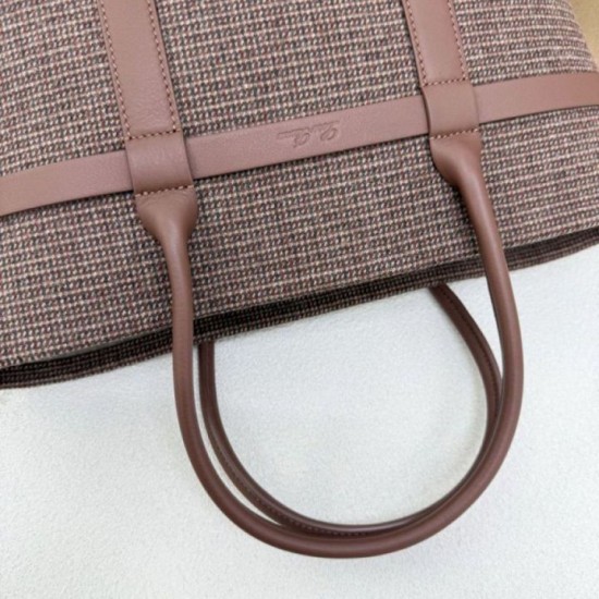Replica di lusso Borsa shopper Loro Piana Ghiera Marrone Imitazioni Cloni Borsa shopper Loro Piana Ghiera Marrone firmate