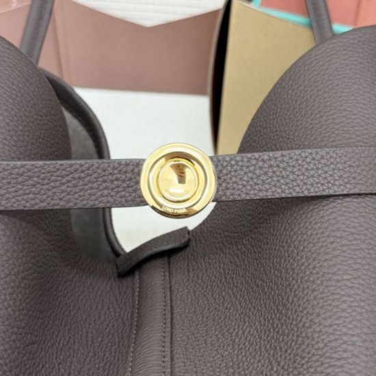 Cloni Borsa shopper Loro Piana Ghiera caffè firmate
