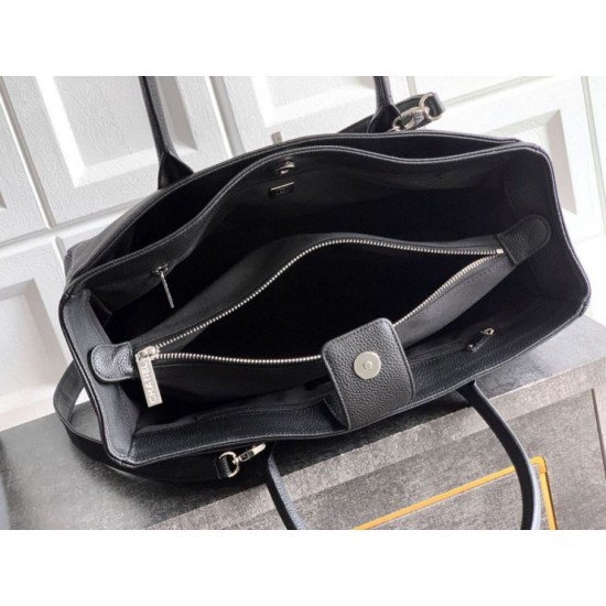Replica di lusso Borsa tote Chanel Executive Cerf nera Imitazioni Cloni Borsa tote Chanel Executive Cerf nera firmate