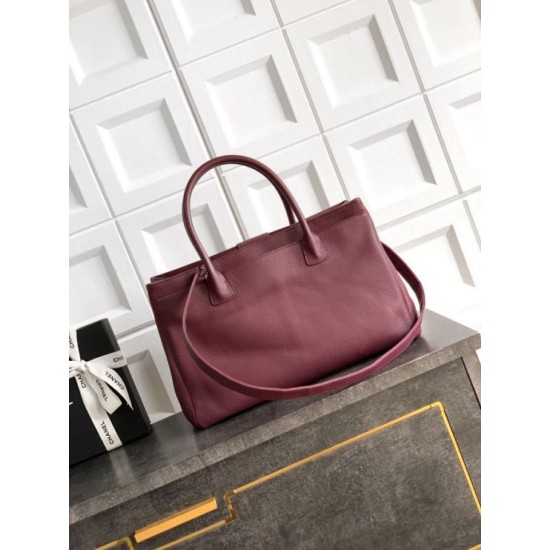 Replica di lusso Borse tote Chanel Executive Cerf Borgogna Imitazioni Replica Borse tote Chanel Executive Cerf Borgogna firmate