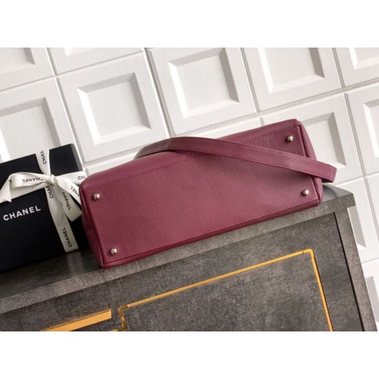 Replica di lusso Borse tote Chanel Executive Cerf Borgogna Imitazioni Replica Borse tote Chanel Executive Cerf Borgogna firmate