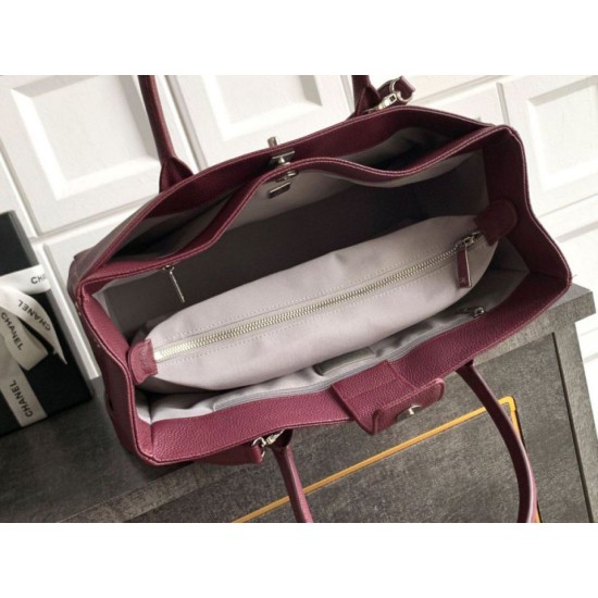 Replica di lusso Borse tote Chanel Executive Cerf Borgogna Imitazioni Replica Borse tote Chanel Executive Cerf Borgogna firmate