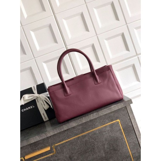 Replica di lusso Borse Firmate shopper Chanel Cerf Executive in pelle di vitello 32cm Borgogna Imitazioni Cloni Borse Firmate Replica shopper Chanel Cerf Executive in pelle di vitello 32cm Borgogna firmate