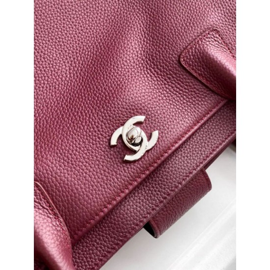 Replica di lusso Borse Firmate shopper Chanel Cerf Executive in pelle di vitello 32cm Borgogna Imitazioni Cloni Borse Firmate Replica shopper Chanel Cerf Executive in pelle di vitello 32cm Borgogna firmate