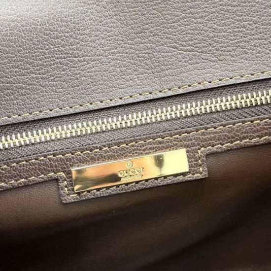 Replica di lusso Borse Firmate a tracolla media Gucci Horsebit Ristretto A0020Y marrone Imitazioni Cloni Borse Firmate Replica a tracolla media Gucci Horsebit Ristretto A0020Y marrone firmate