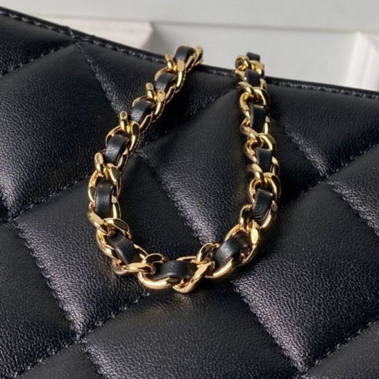 Replica di lusso Borse shopping piccola Chanel 26S AS6248 Nero Imitazioni Cloni Borse Replica shopping piccola Chanel 26S AS6248 Nero firmate