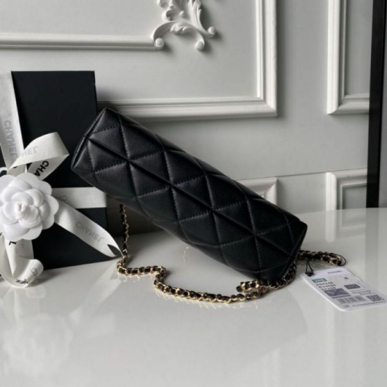Replica di lusso Borse shopping piccola Chanel 26S AS6248 Nero Imitazioni Cloni Borse Replica shopping piccola Chanel 26S AS6248 Nero firmate