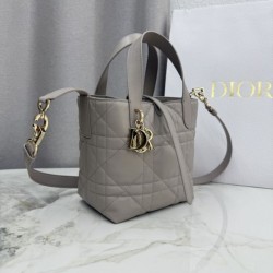 Replica Borse tote verticale Dior Toujours piccola Grigia firmate