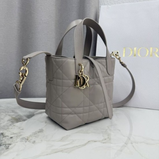 Replica di lusso Borse tote verticale Dior Toujours piccola Grigia Imitazioni Replica Borse tote verticale Dior Toujours piccola Grigia firmate