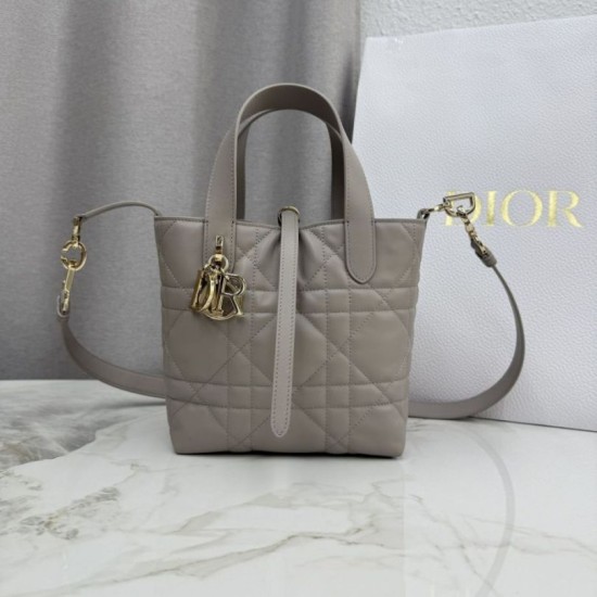 Replica di lusso Borse tote verticale Dior Toujours piccola Grigia Imitazioni Replica Borse tote verticale Dior Toujours piccola Grigia firmate