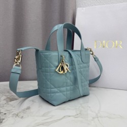 Borsa tote verticale Dior Toujours piccola Blu Borsa tote verticale Dior Toujours piccola Blu