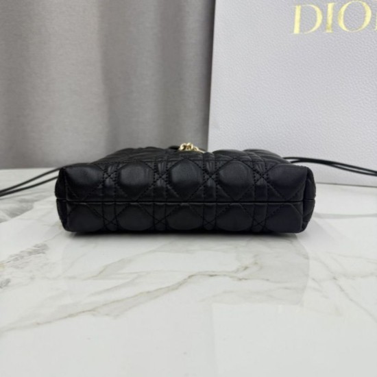 Replica di lusso Mini secchiello Dior Adiorable nera Imitazioni Cloni Mini secchiello Dior Adiorable nera firmate
