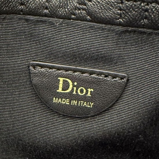 Replica di lusso Mini secchiello Dior Adiorable nera Imitazioni Cloni Mini secchiello Dior Adiorable nera firmate