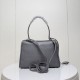 Replica di lusso Borsa a tracolla Balenciaga Rodeo media grigia Imitazioni Cloni Borsa a tracolla Balenciaga Rodeo media grigia firmate
