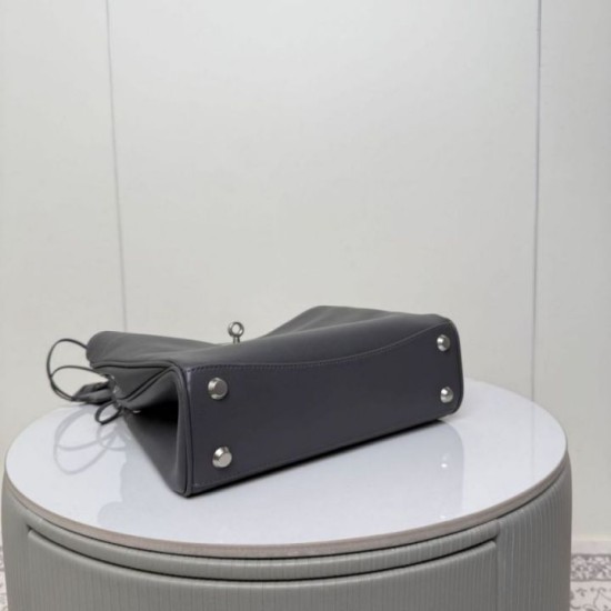 Replica di lusso Borsa a tracolla Balenciaga Rodeo media grigia Imitazioni Cloni Borsa a tracolla Balenciaga Rodeo media grigia firmate