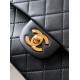 Replica di lusso Borsa a mano Chanel classica Flap A1112 nera 20/25cm Imitazioni Cloni Borsa a mano Chanel classica Flap A1112 nera 20/25cm firmate
