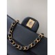 Replica di lusso Borsa a mano Chanel classica Flap A1112 nera 20/25cm Imitazioni Cloni Borsa a mano Chanel classica Flap A1112 nera 20/25cm firmate