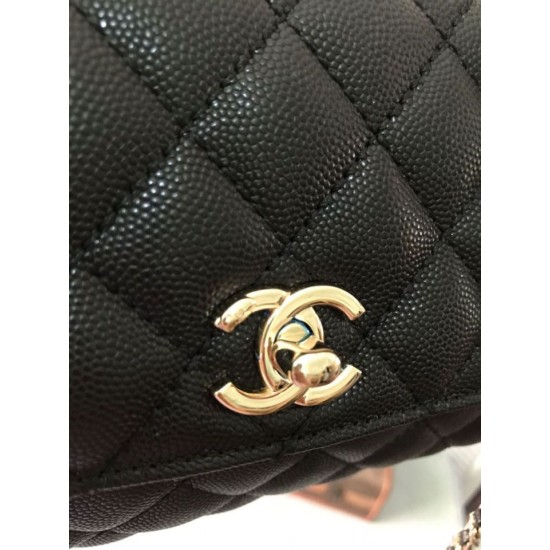 Replica di lusso Borsa a mano Chanel Coco nera 23/28cm 02 Imitazioni Cloni Borsa a mano Chanel Coco nera 23/28cm 02 firmate