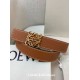 Replica di lusso Cintura reversibile Loewe Anagram 32mm Marrone/Blu Imitazioni Cloni Cintura reversibile Loewe Anagram 32mm Marrone/Blu firmate
