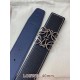 Replica di lusso Cintura reversibile Loewe Anagram 40 mm nera/blu navy Imitazioni Cloni Cintura reversibile Loewe Anagram 40 mm nera/blu navy firmate