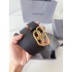 Replica di lusso Cintura Balenciaga BB con fibbia con logo BB 35mm Nero Imitazioni Cloni Cintura Balenciaga BB con fibbia con logo BB 35mm Nero firmate