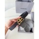 Replica di lusso Cintura Balenciaga BB con fibbia con logo BB 35mm Nero Imitazioni Cloni Cintura Balenciaga BB con fibbia con logo BB 35mm Nero firmate