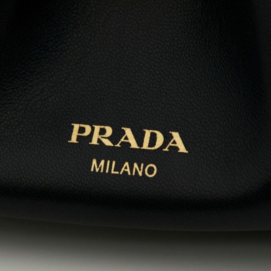 Replica di lusso Bora Pari Prada Dada piccola Nappa 1BG586 Nero Imitazioni Cloni Bora Pari replica Prada Dada piccola Nappa 1BG586 Nero firmate