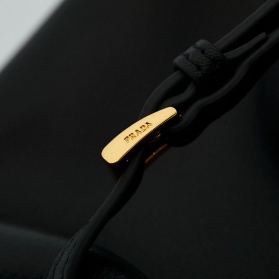 Replica di lusso Bora Pari Prada Dada piccola Nappa 1BG586 Nero Imitazioni Cloni Bora Pari replica Prada Dada piccola Nappa 1BG586 Nero firmate