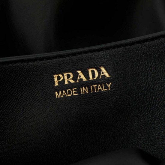 Replica di lusso Bora Pari Prada Dada piccola Nappa 1BG586 Nero Imitazioni Cloni Bora Pari replica Prada Dada piccola Nappa 1BG586 Nero firmate