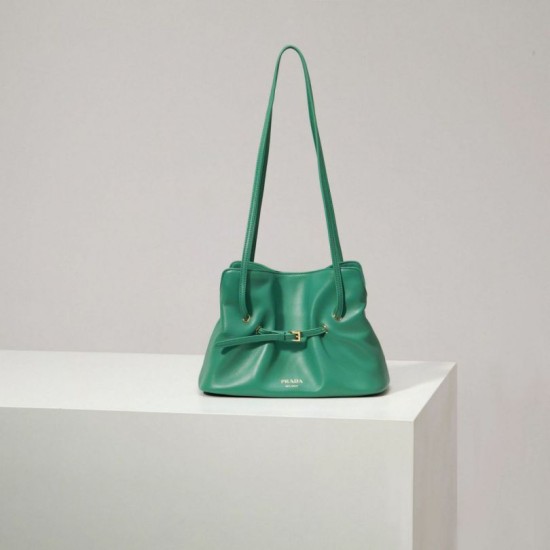 Replica di lusso Borse Firmate Prada Dada piccola Nappa 1BG586 Verde Imitazioni Cloni Borse Firmate Replica Prada Dada piccola Nappa 1BG586 Verde firmate