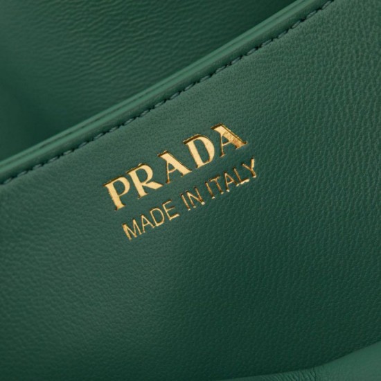 Replica di lusso Borse Firmate Prada Dada piccola Nappa 1BG586 Verde Imitazioni Cloni Borse Firmate Replica Prada Dada piccola Nappa 1BG586 Verde firmate