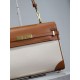 Replica di lusso Borsa a tracolla con manico superiore YSL Saint Laurent Manhattan marrone Imitazioni Cloni Borsa a tracolla con manico superiore YSL Saint Laurent Manhattan marrone firmate