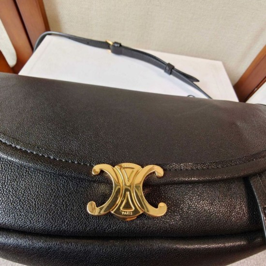 Replica di lusso Imitazioni borse griffate Celine Halfmoon piccola morbida Triomphe Nero Imitazioni Cloni Imitazioni borse griffate Celine Halfmoon piccola morbida Triomphe Nero firmate
