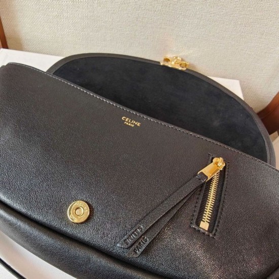 Replica di lusso Imitazioni borse griffate Celine Halfmoon piccola morbida Triomphe Nero Imitazioni Cloni Imitazioni borse griffate Celine Halfmoon piccola morbida Triomphe Nero firmate