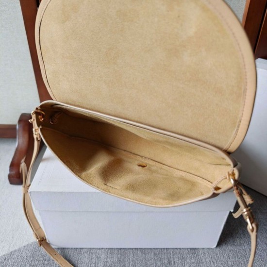 Replica di lusso Borsa Celine Halfmoon piccola morbida Triomphe albicocca Imitazioni Cloni Borsa Celine Halfmoon piccola morbida Triomphe albicocca firmate
