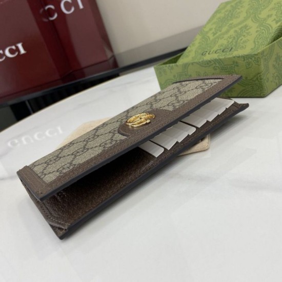 Replica di lusso Portafoglio continentale Gucci Ophidia 791746 Marrone Imitazioni Cloni Portafoglio continentale Gucci Ophidia 791746 Marrone firmate
