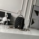 Replica di lusso Zaino Chanel Mini Classic trapuntato con logo CC AP3663 Nero Imitazioni Cloni Zaino Chanel Mini Classic trapuntato con logo CC AP3663 Nero firmate
