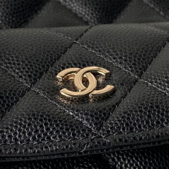 Replica di lusso Zaino Chanel Mini Classic trapuntato con logo CC AP3663 Nero Imitazioni Cloni Zaino Chanel Mini Classic trapuntato con logo CC AP3663 Nero firmate