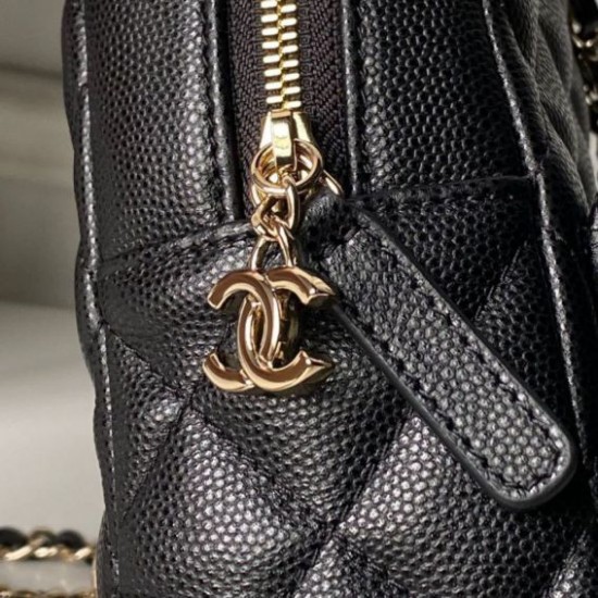 Replica di lusso Zaino Chanel Mini Classic trapuntato con logo CC AP3663 Nero Imitazioni Cloni Zaino Chanel Mini Classic trapuntato con logo CC AP3663 Nero firmate