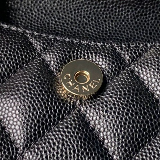 Replica di lusso Zaino Chanel Mini Classic trapuntato con logo CC AP3663 Nero Imitazioni Cloni Zaino Chanel Mini Classic trapuntato con logo CC AP3663 Nero firmate