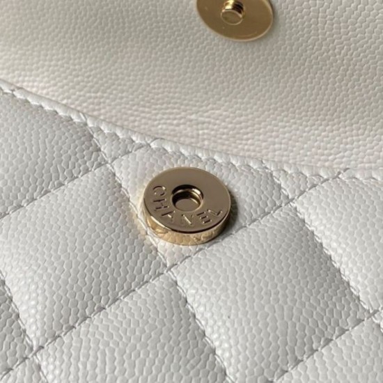 Replica di lusso Zaino Chanel Mini Classic trapuntato con logo CC AP3663 bianco Imitazioni Cloni Zaino Chanel Mini Classic trapuntato con logo CC AP3663 bianco firmate