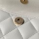 Replica di lusso Zaino Chanel Mini Classic trapuntato con logo CC AP3663 bianco Imitazioni Cloni Zaino Chanel Mini Classic trapuntato con logo CC AP3663 bianco firmate
