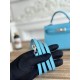 Cloni Borsa Hermes Mini Kelly II Sellier Epsom Azzurro chiaro firmate