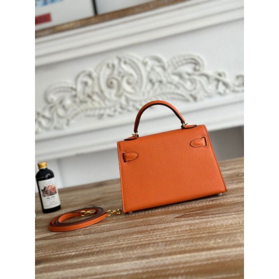 Replica di lusso Borse Hermes Mini Kelly II Sellier Epsom Rosa Imitazioni Cloni Borse Replica Hermes Mini Kelly II Sellier Epsom Rosa firmate