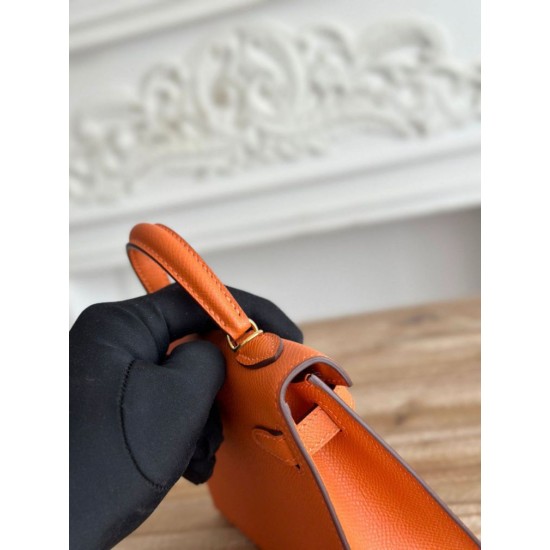 Replica di lusso Borse Hermes Mini Kelly II Sellier Epsom Rosa Imitazioni Cloni Borse Replica Hermes Mini Kelly II Sellier Epsom Rosa firmate