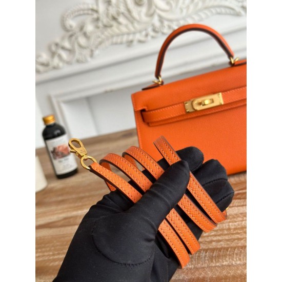 Replica di lusso Borse Hermes Mini Kelly II Sellier Epsom Rosa Imitazioni Cloni Borse Replica Hermes Mini Kelly II Sellier Epsom Rosa firmate