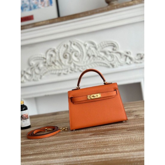 Replica di lusso Borse Hermes Mini Kelly II Sellier Epsom Rosa Imitazioni Cloni Borse Replica Hermes Mini Kelly II Sellier Epsom Rosa firmate