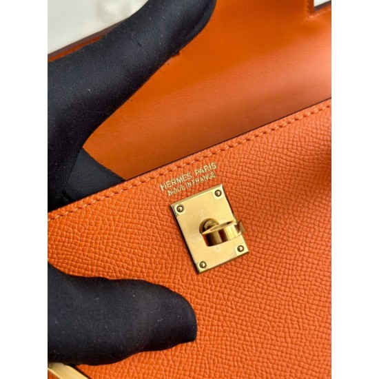 Replica di lusso Borse Hermes Mini Kelly II Sellier Epsom Rosa Imitazioni Cloni Borse Replica Hermes Mini Kelly II Sellier Epsom Rosa firmate