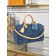 Replica di lusso Borsa Louis Vuitton Speedy Soft 30 Monogram Denim M14430 Blu Imitazioni Cloni Borsa Louis Vuitton Speedy Soft 30 Monogram Denim M14430 Blu firmate